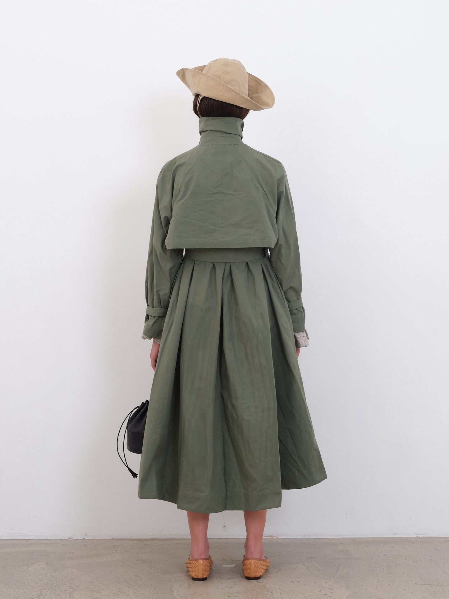 Waxed Cotton Kit Trench Coat