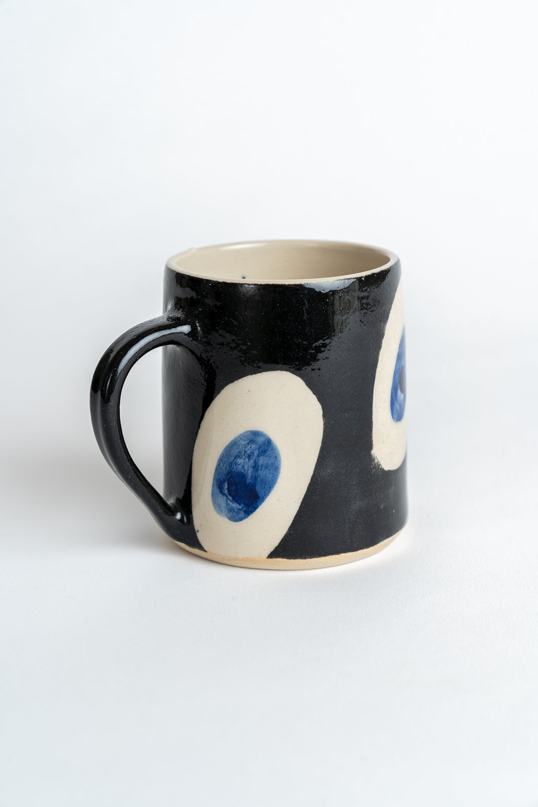 Hand Painted Cobalt Dash Mug
