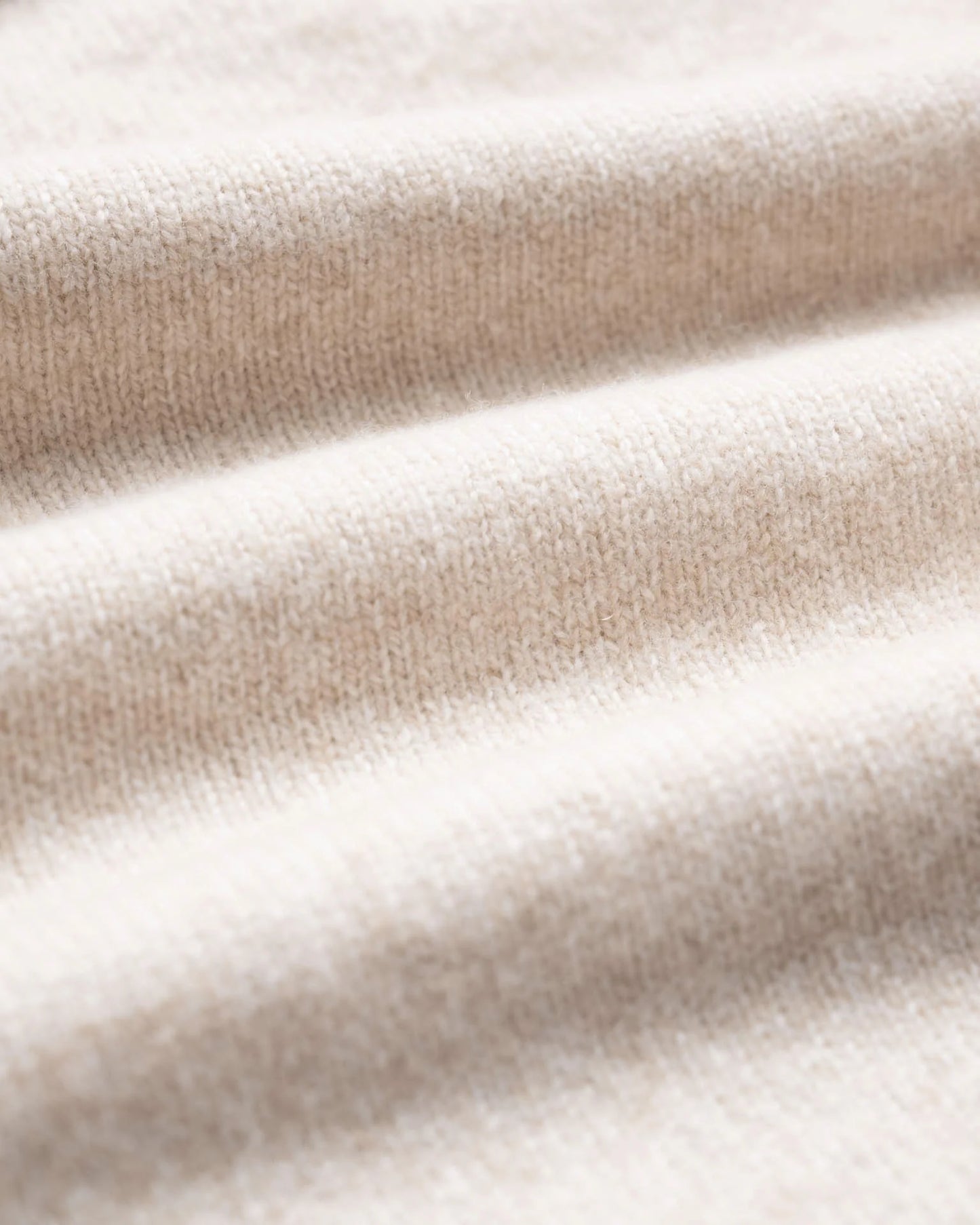 Scottish Lambswool Poems of Comfort Polo Sweater Oat Mix