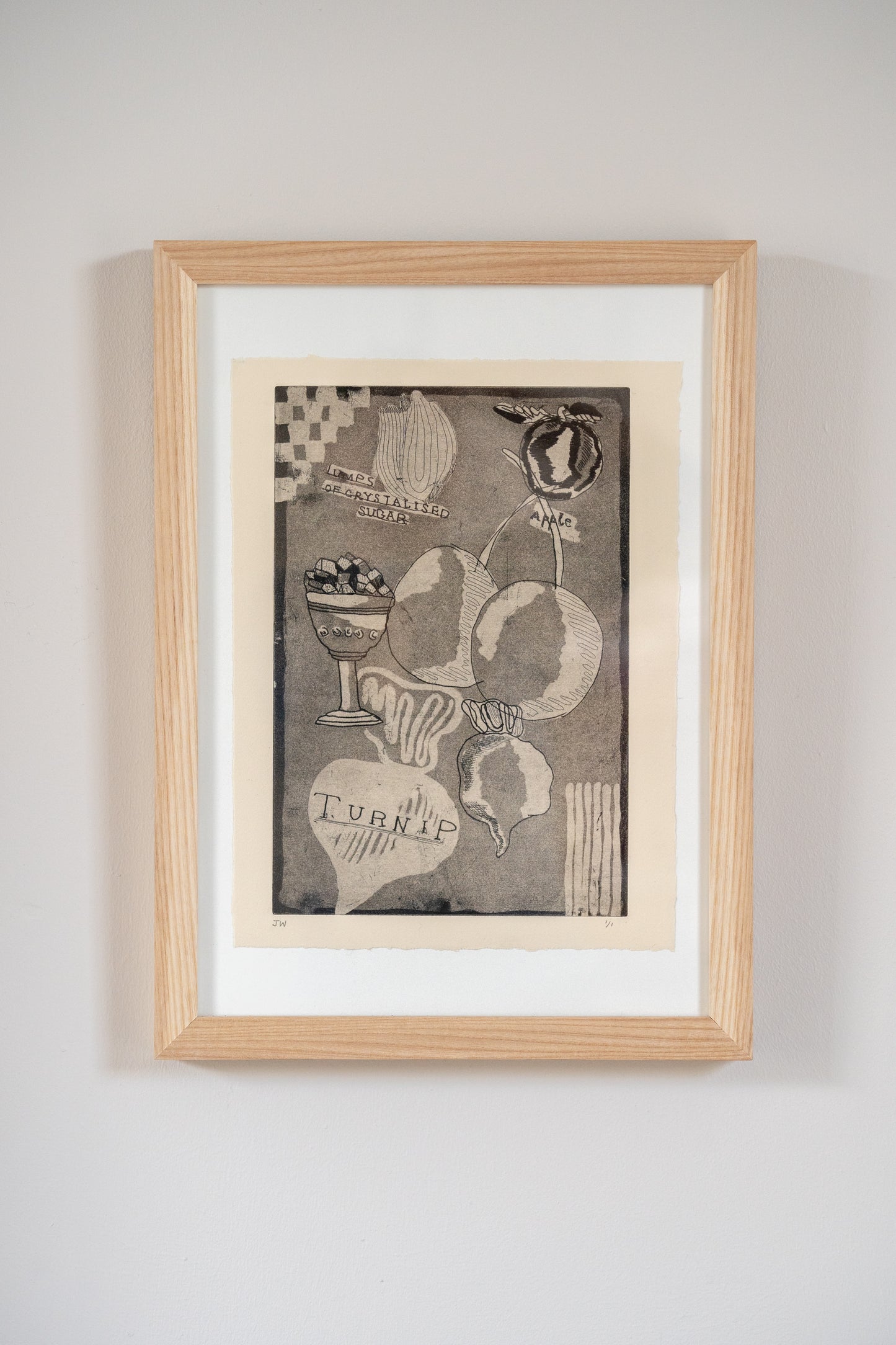 Jesse Warby 'Turnip' Original Etching