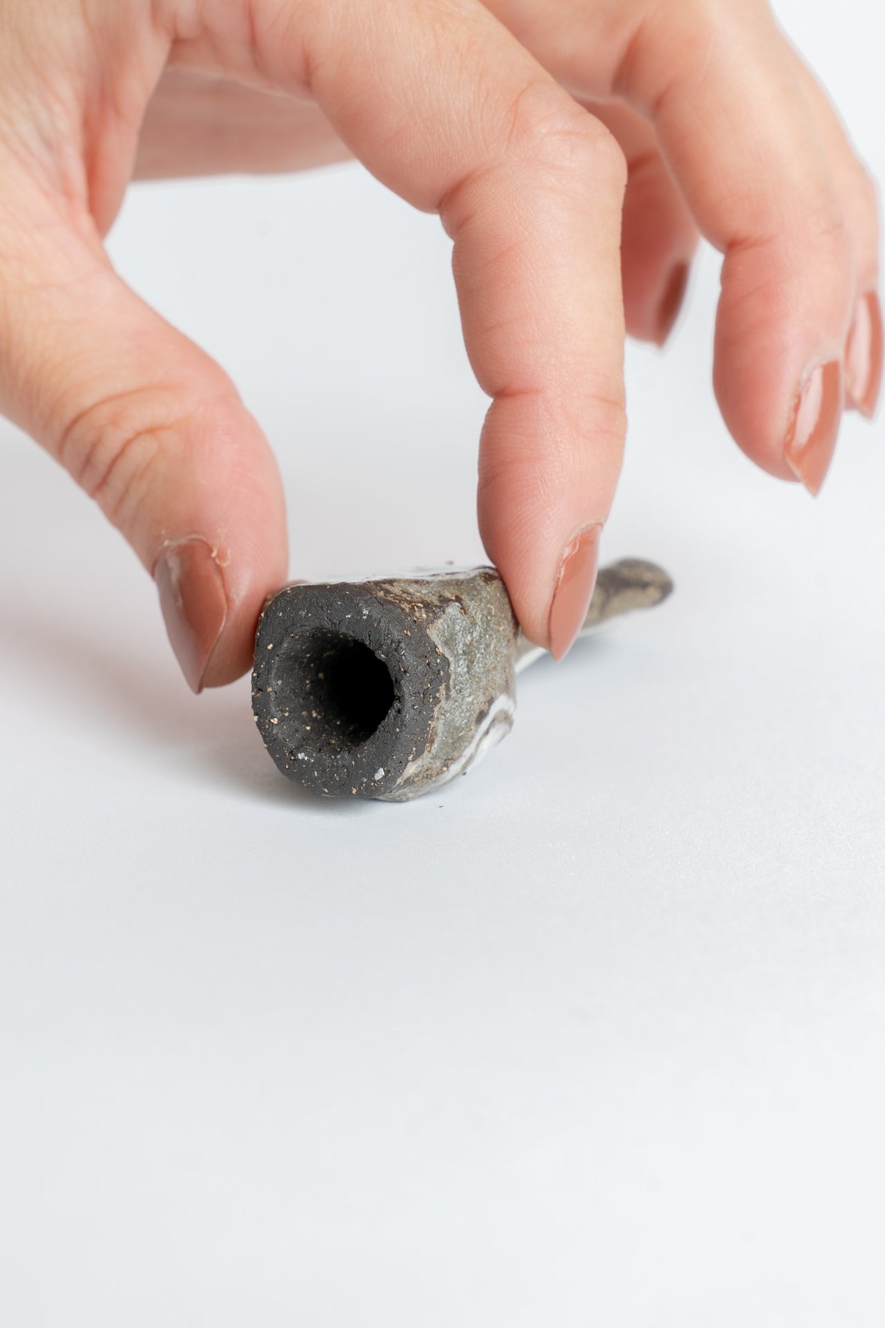 Ceramic 'Turnip' Garden Cane Topper White