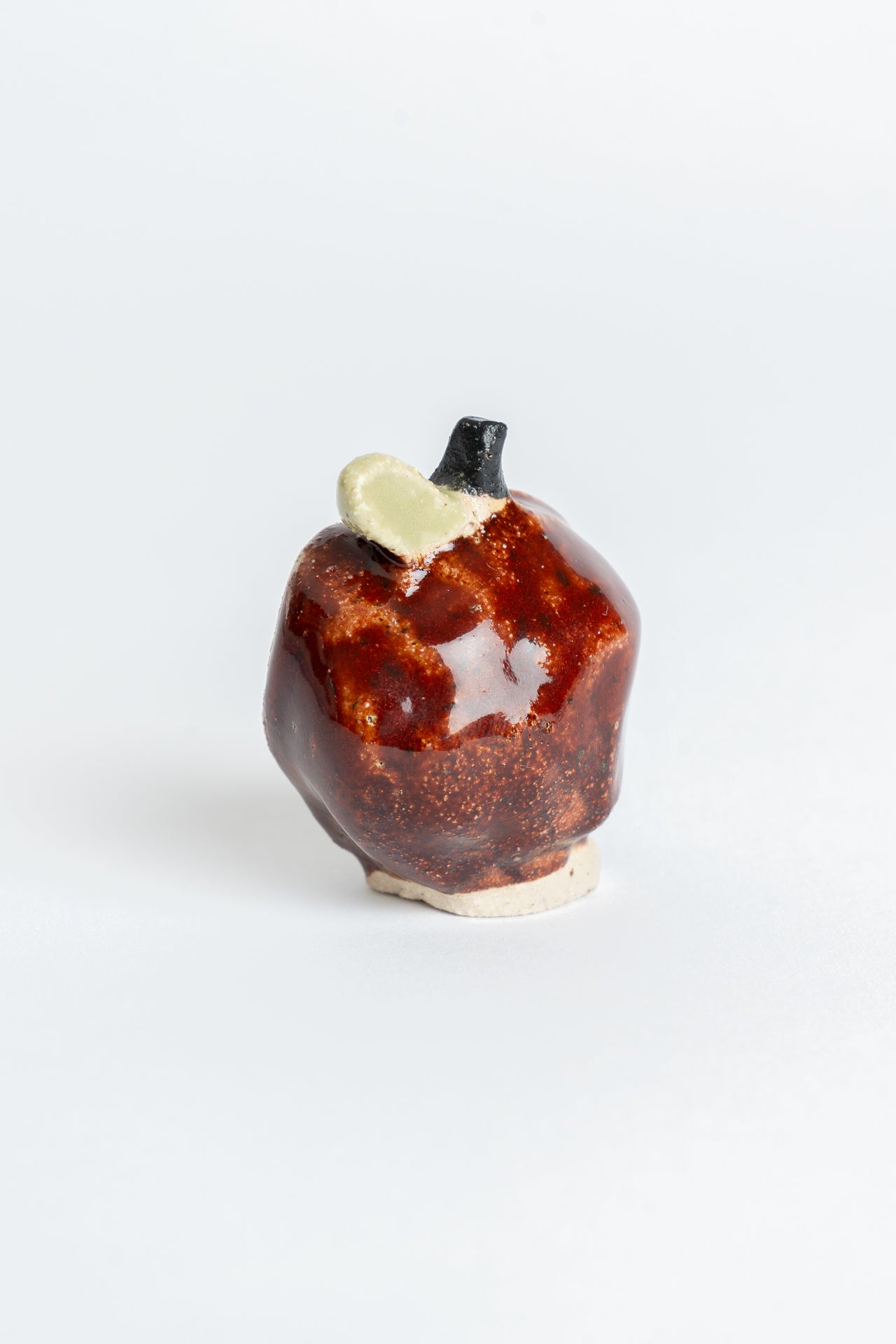 Ceramic 'Apple I' Garden Cane Topper Red