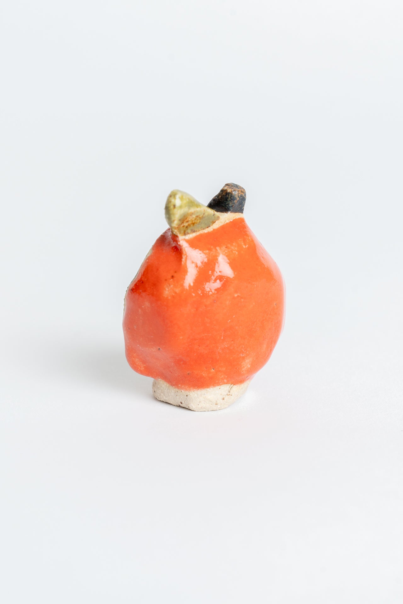 Ceramic 'Apple II' Garden Cane Topper Red