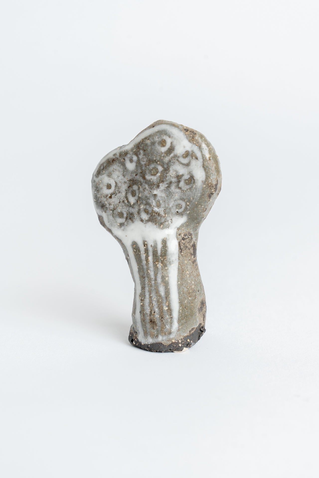 Ceramic 'Tree' Garden Cane Topper White