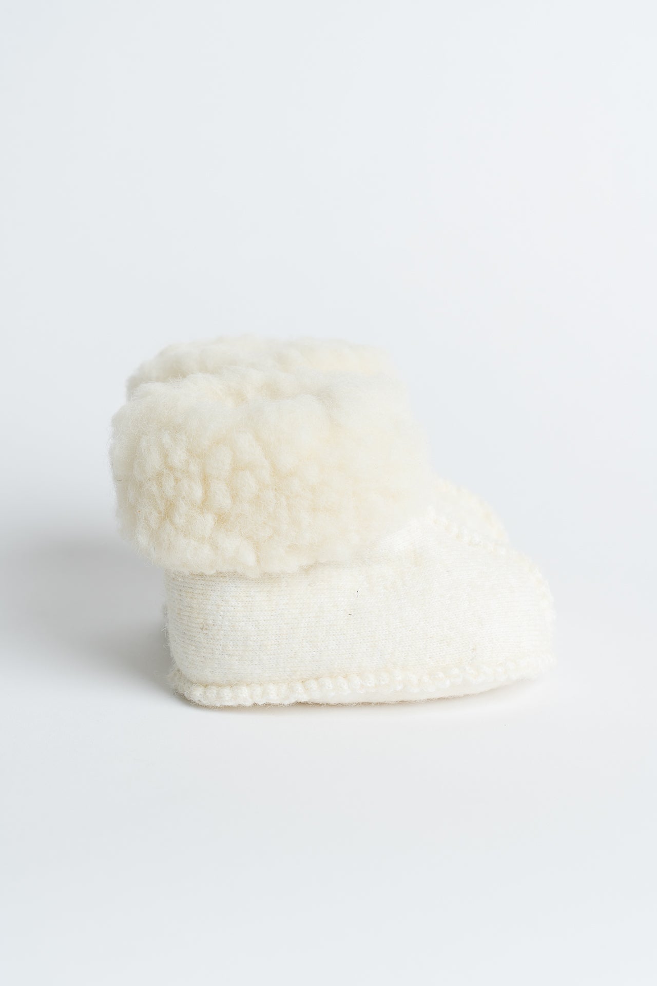 Siberian Wool Miki Booties Natural