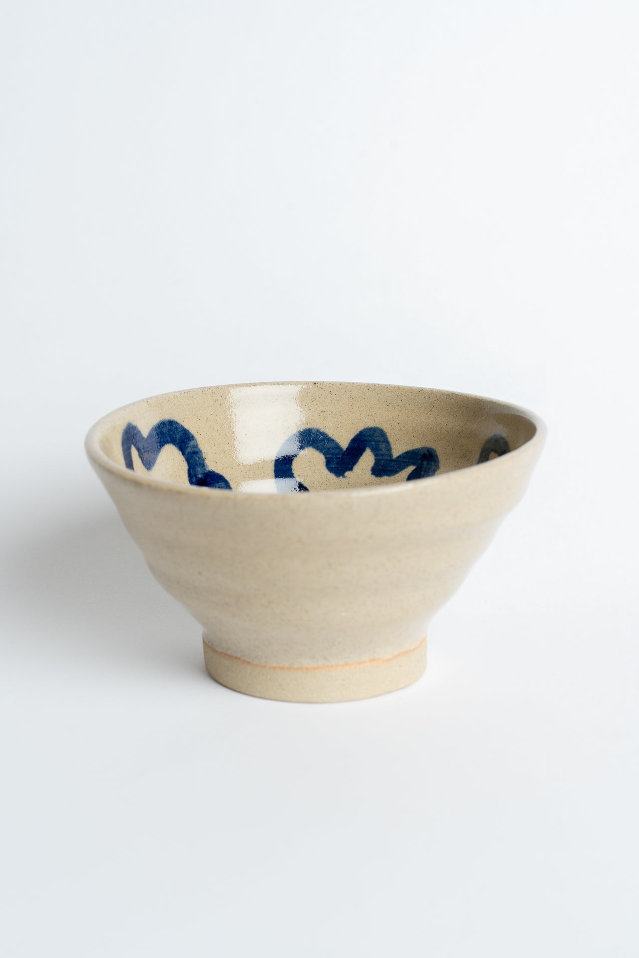 Ceramic Flower Bowl Blue