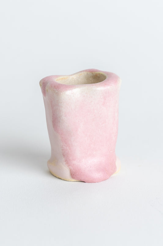Ceramic 'Pink' Candle Holder
