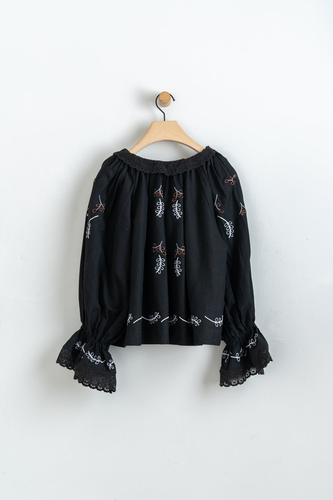 Linen & Organic Cotton Aliso Blouse Black