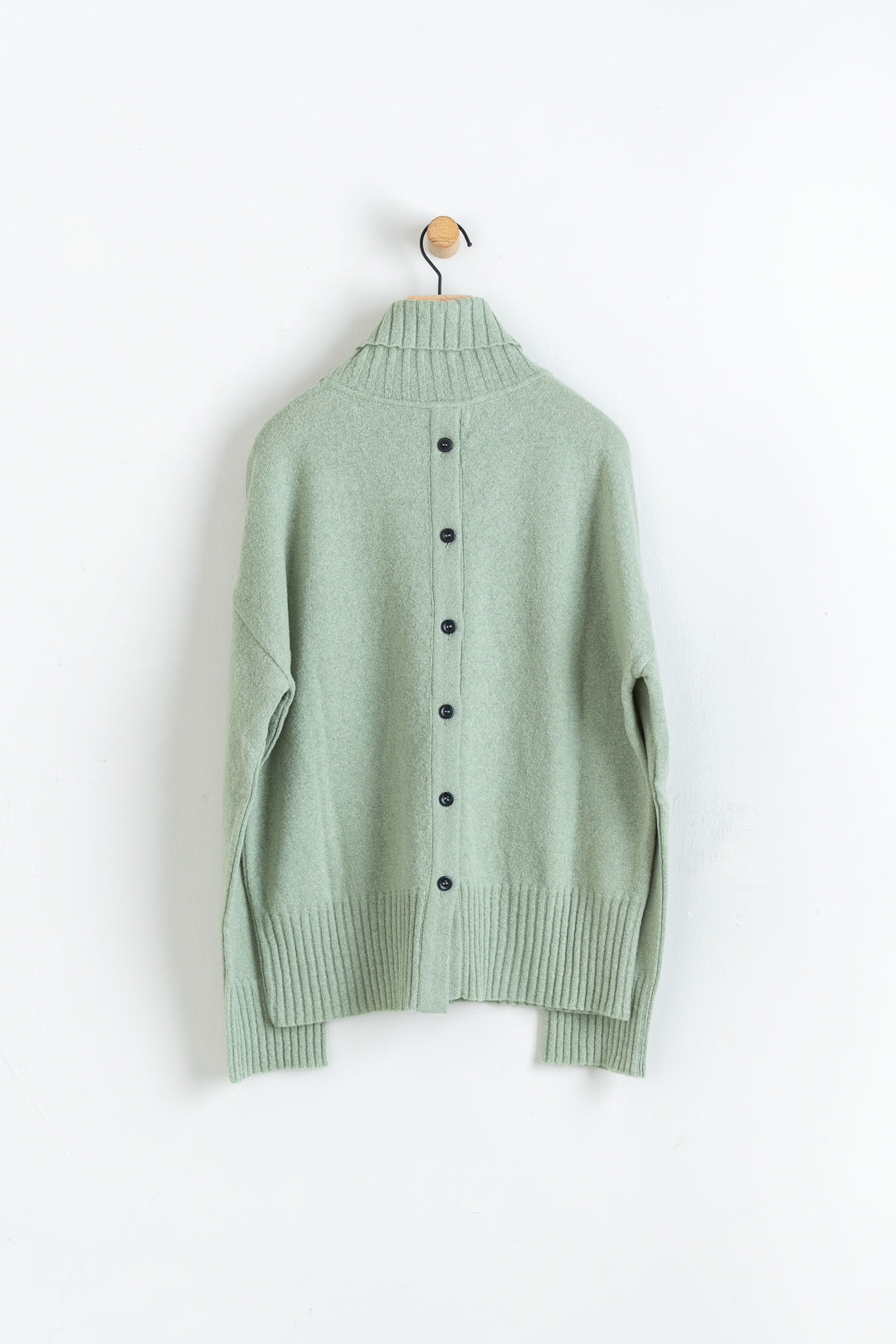 Extra Fine Merino Wool & Alpaca Blend Eden Top Green Tea
