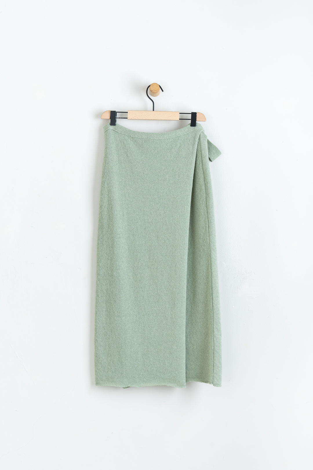 Extra Fine Merino Wool & Alpaca Blend Reina Skirt Green Tea