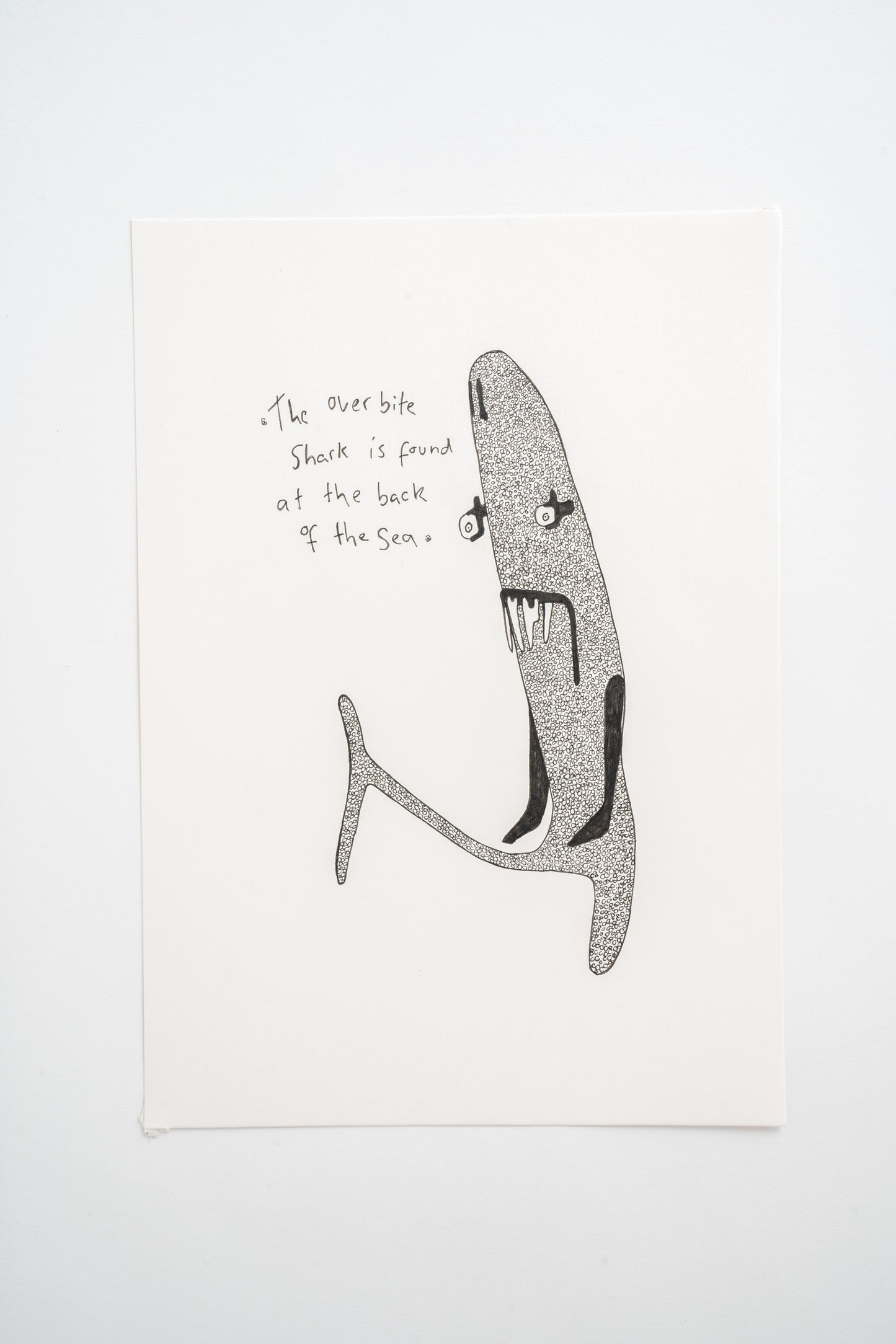 'The Overbite Shark is found at the back of the sea' Original Artwork