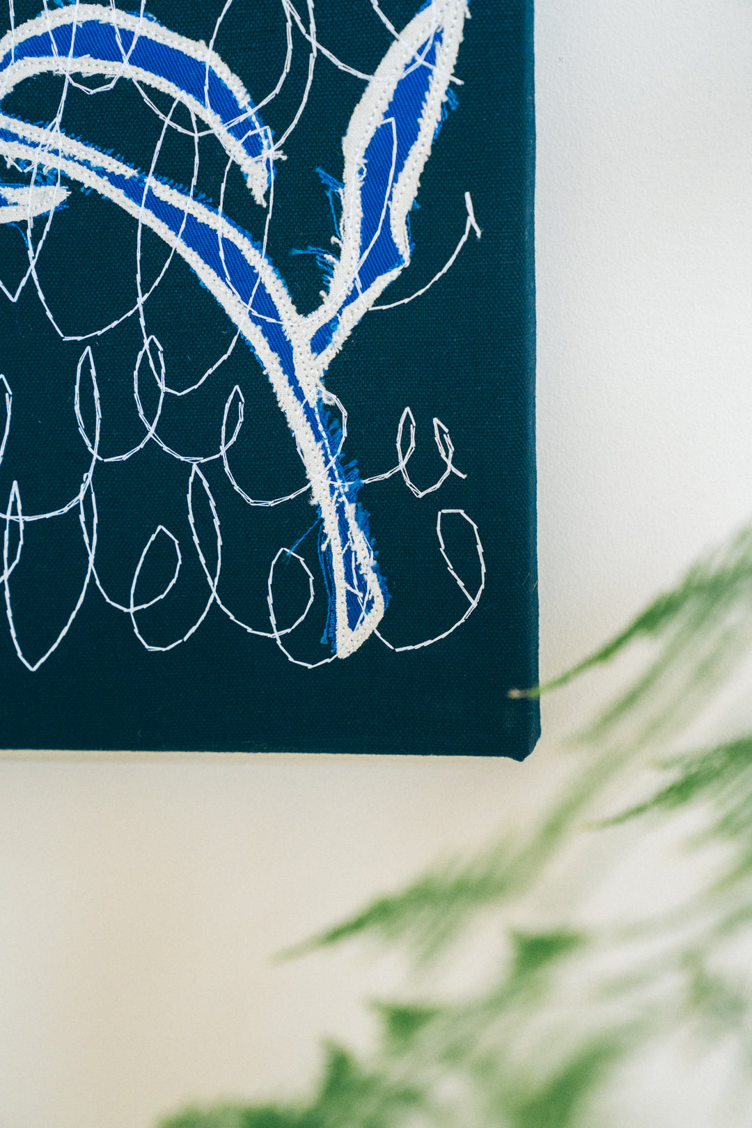 'Evening Light' Embroidered Cotton Original Artwork
