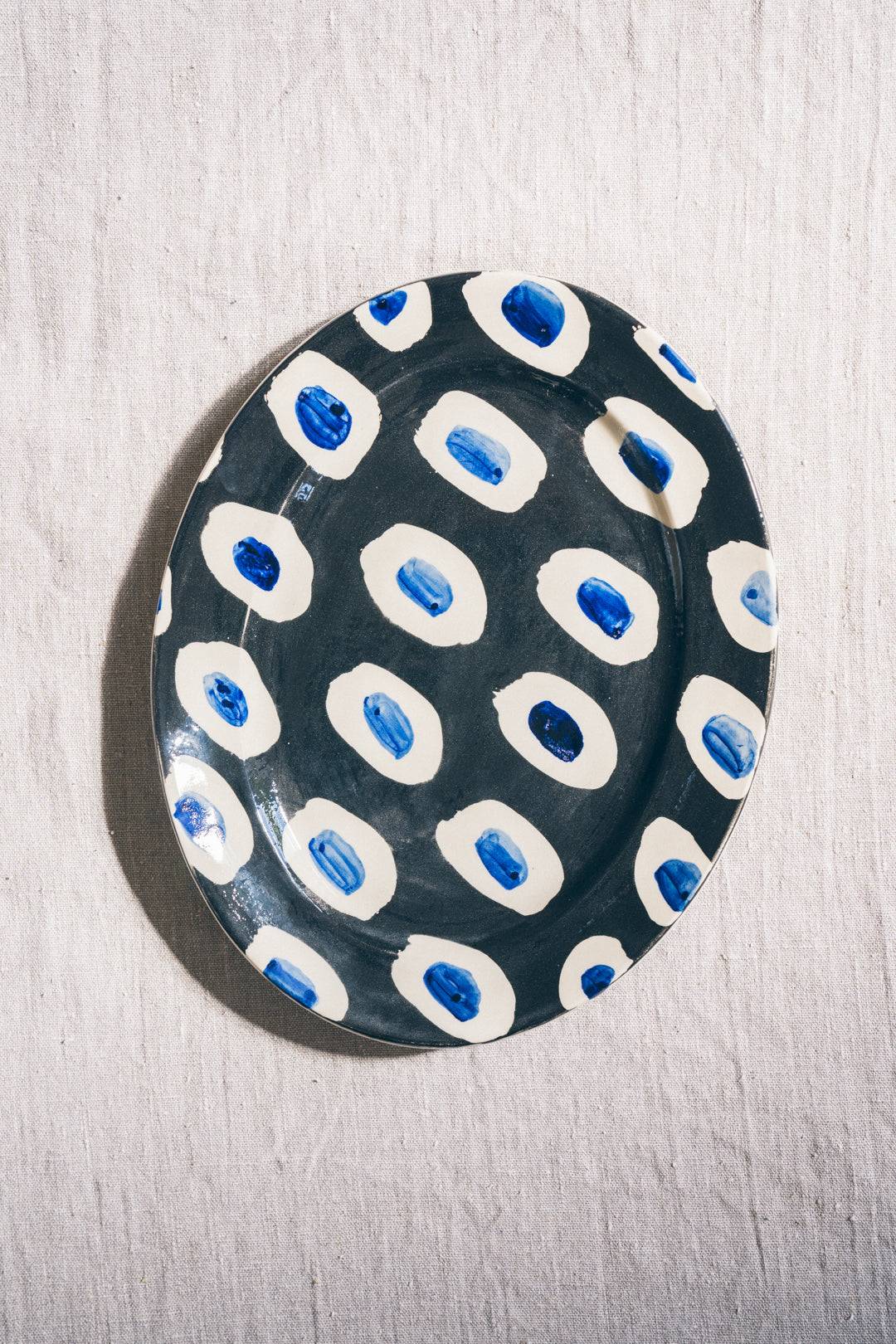 Ali Hewson Oval Cobalt Dash Platter