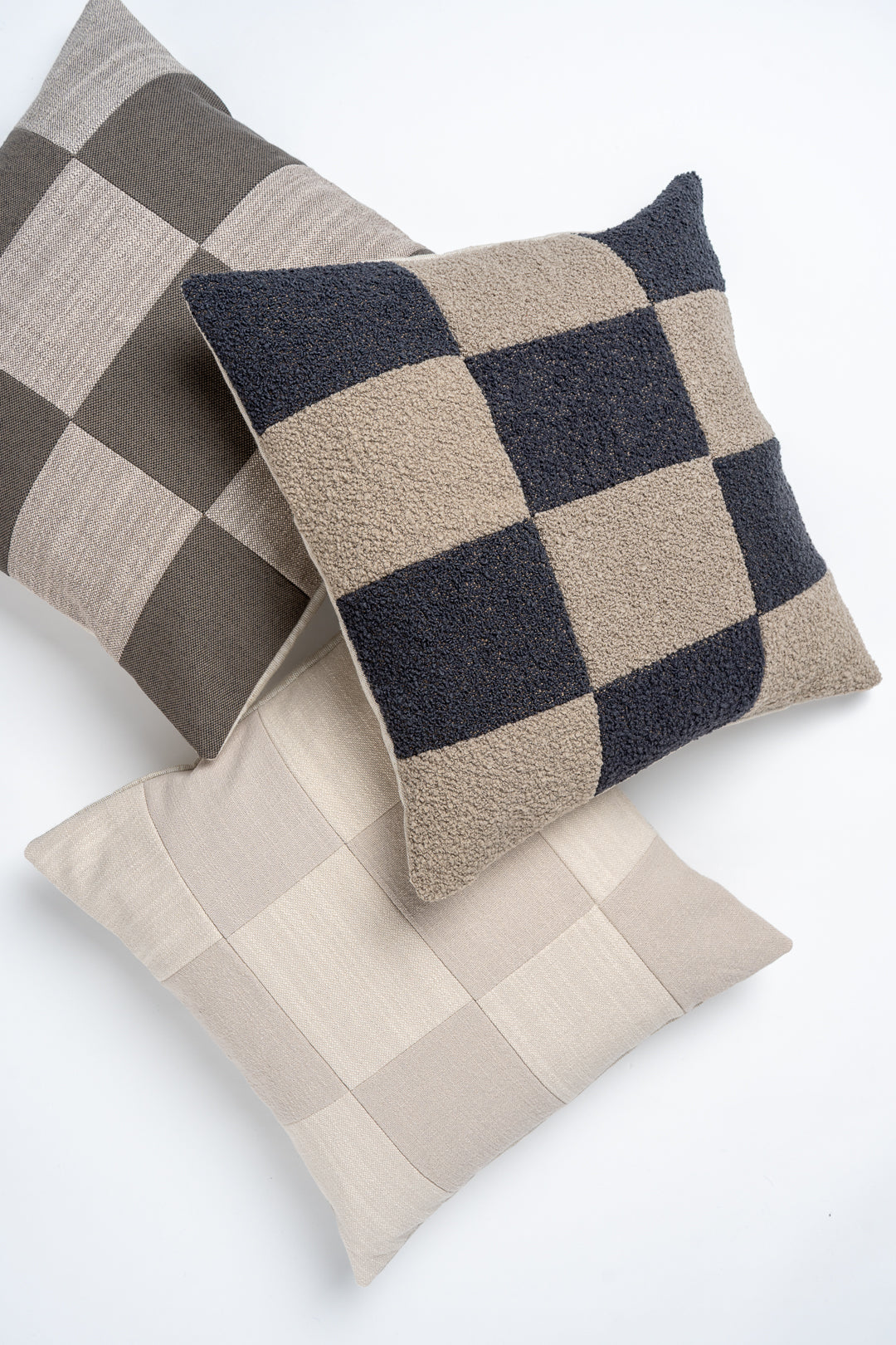 Boucle Checkerboard Cushion