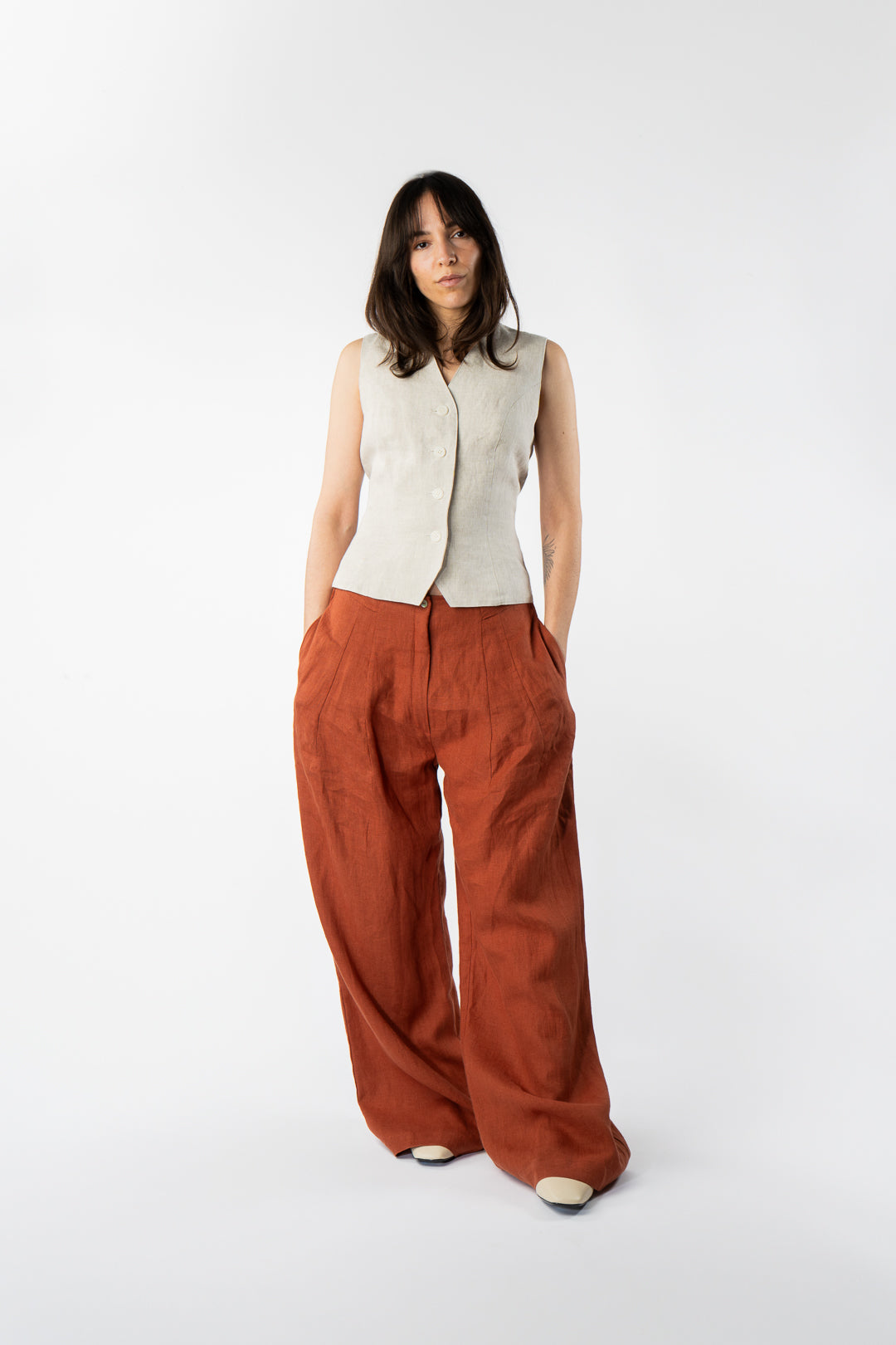 Irish Linen Avery Waistcoat