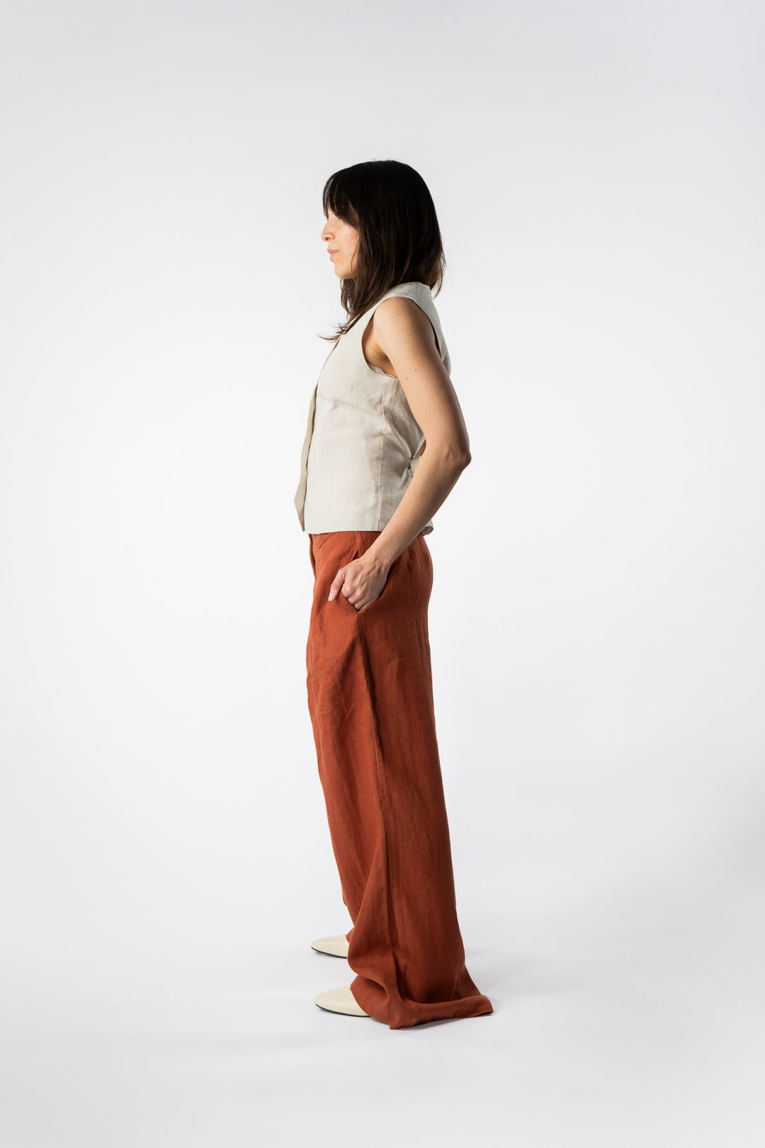 Irish Linen Avery Waistcoat