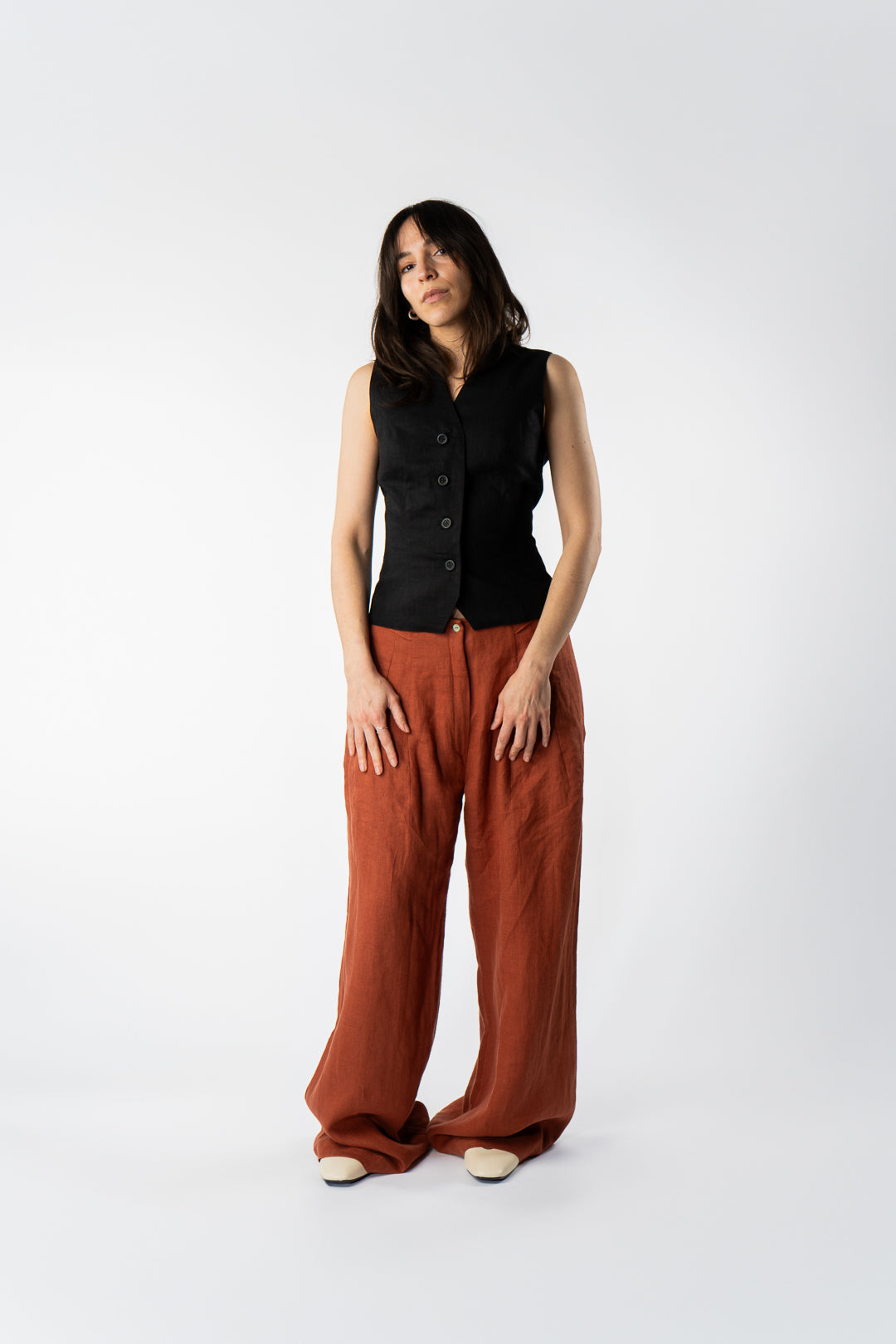 Irish Linen Avery Waistcoat