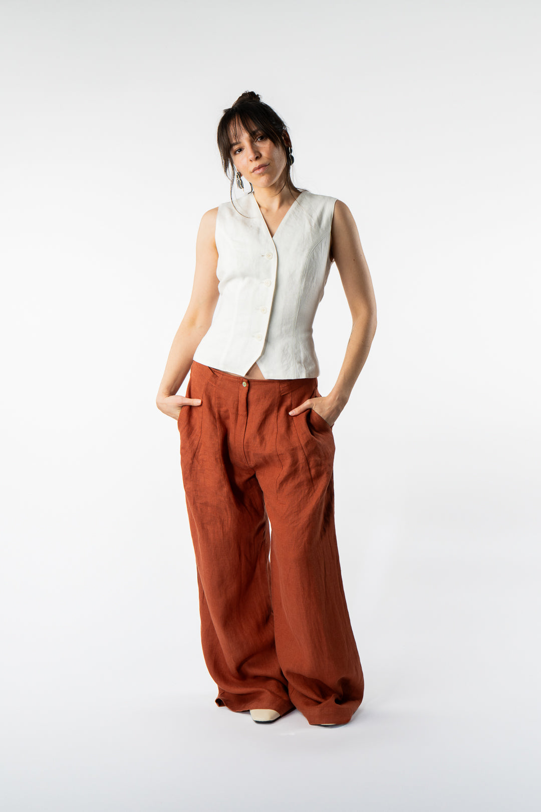 Irish Linen Avery Waistcoat