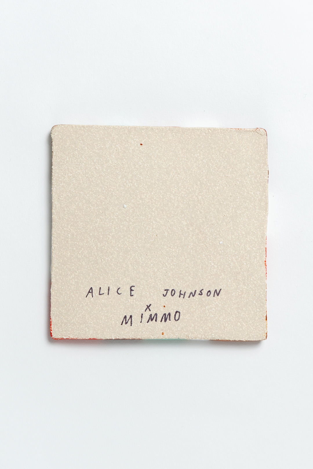 Hand Painted 'Grid' Ceramic Tile