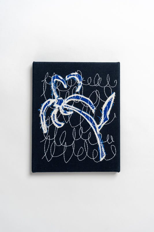 'Evening Light' Embroidered Cotton Original Artwork