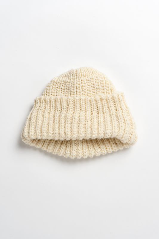 Wool Fisherman Rib Beanie