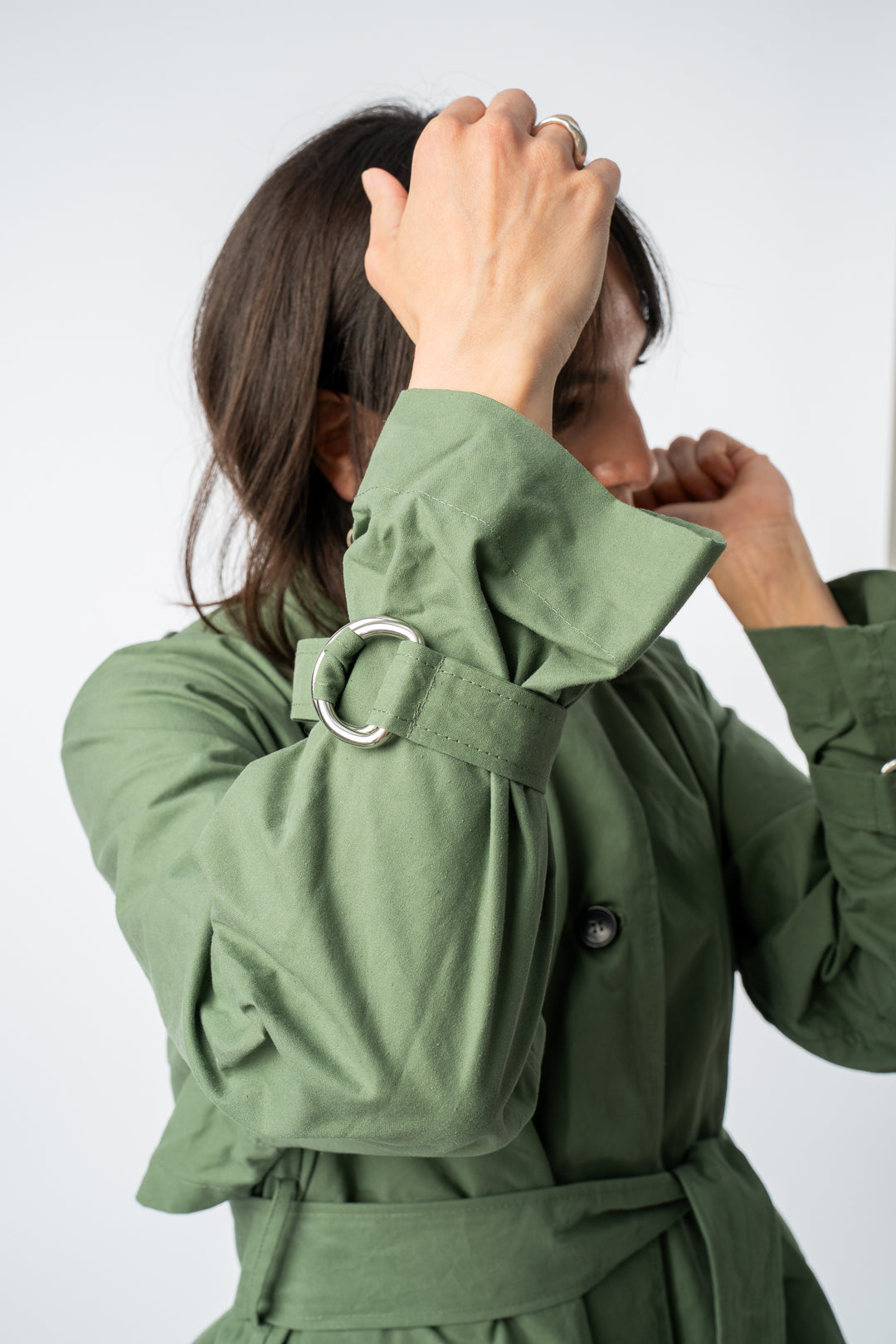 Waxed Cotton Kit Trench Coat
