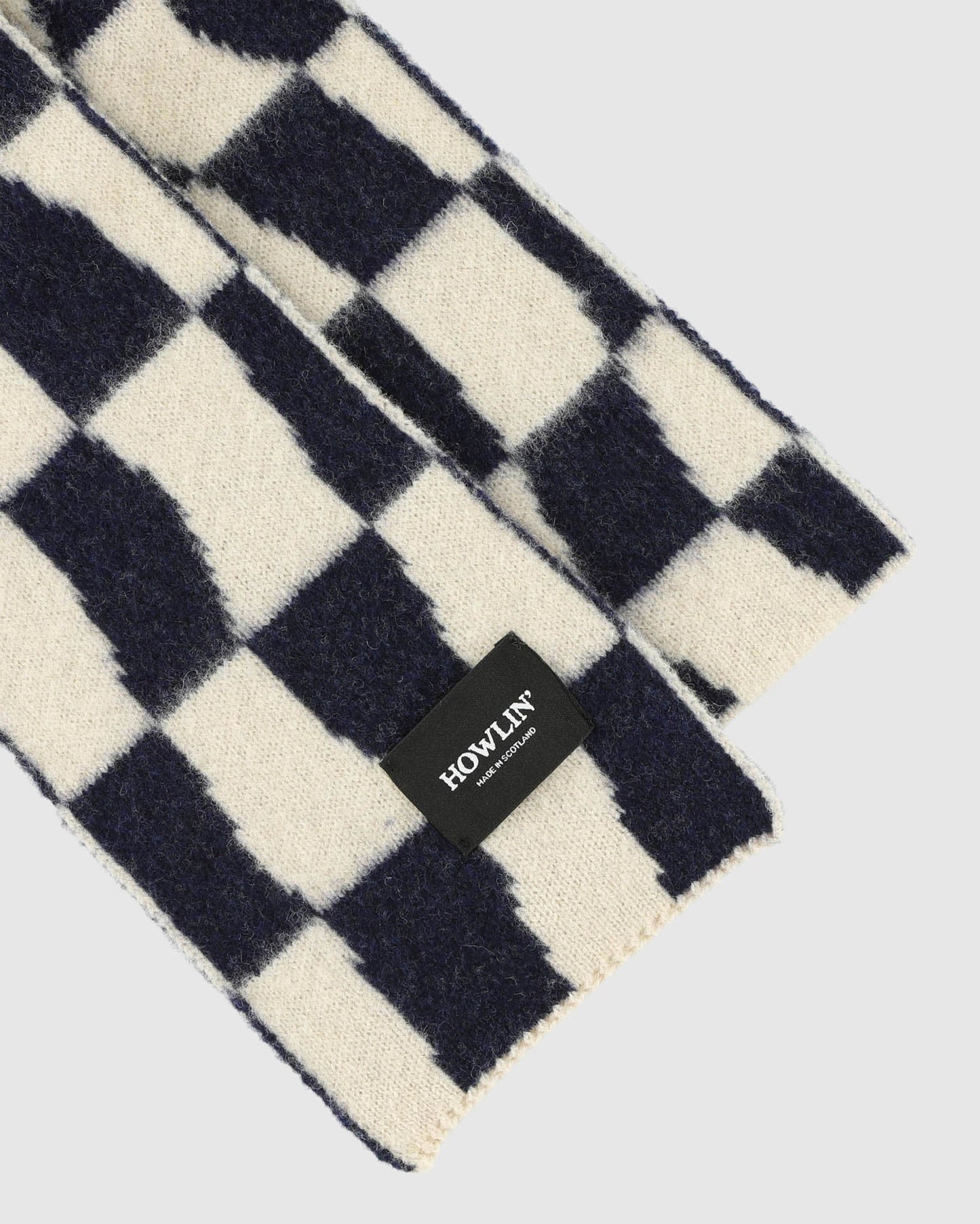 Scottish Lambswool Mini Checkerboard Scarf
