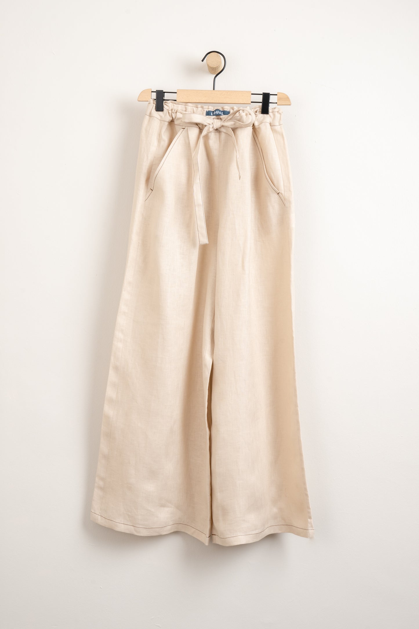 LOUAL Irish Linen Wide Leg Trouser