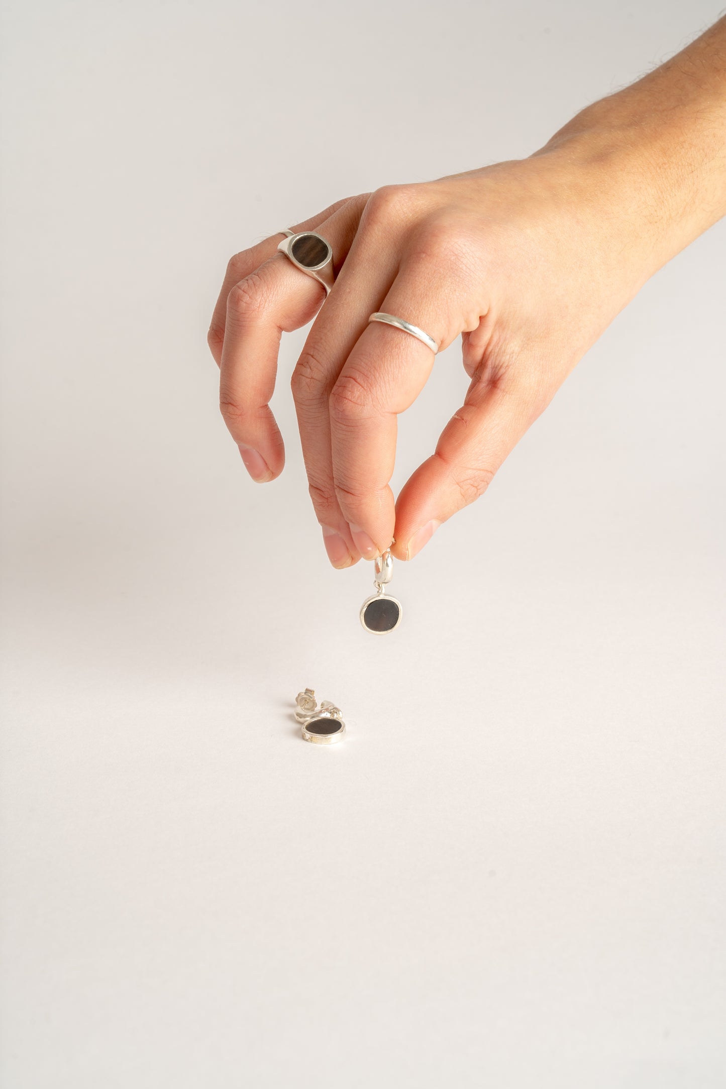 Recycled Silver Sol Earrings