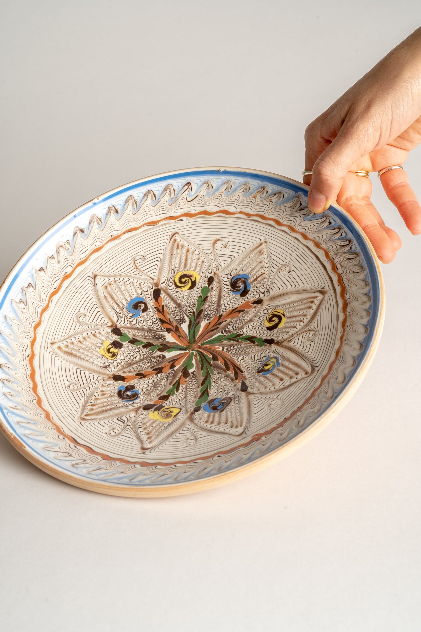 Casa De Folklore Hand Painted Deep Plate