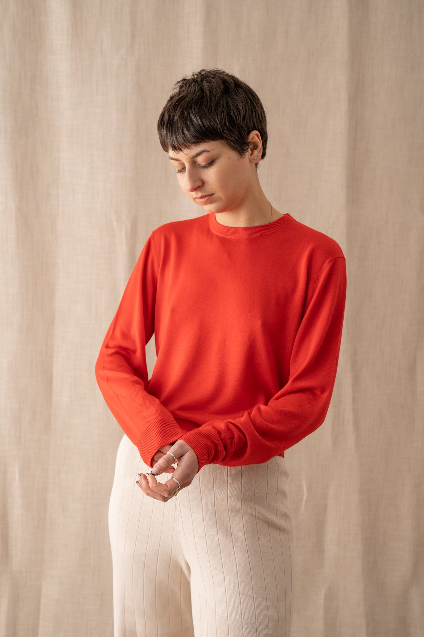Camilla Bloom Printed Long Sleeve Tee Red