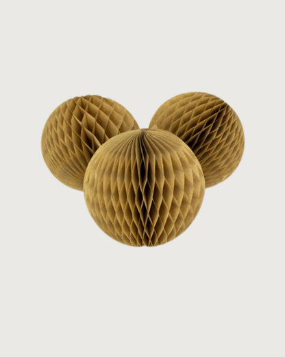 Honeycomb Ball Set of 3: 15cm