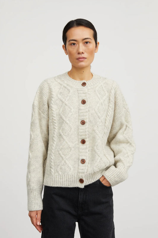 Wool Agnete Cardigan Sand