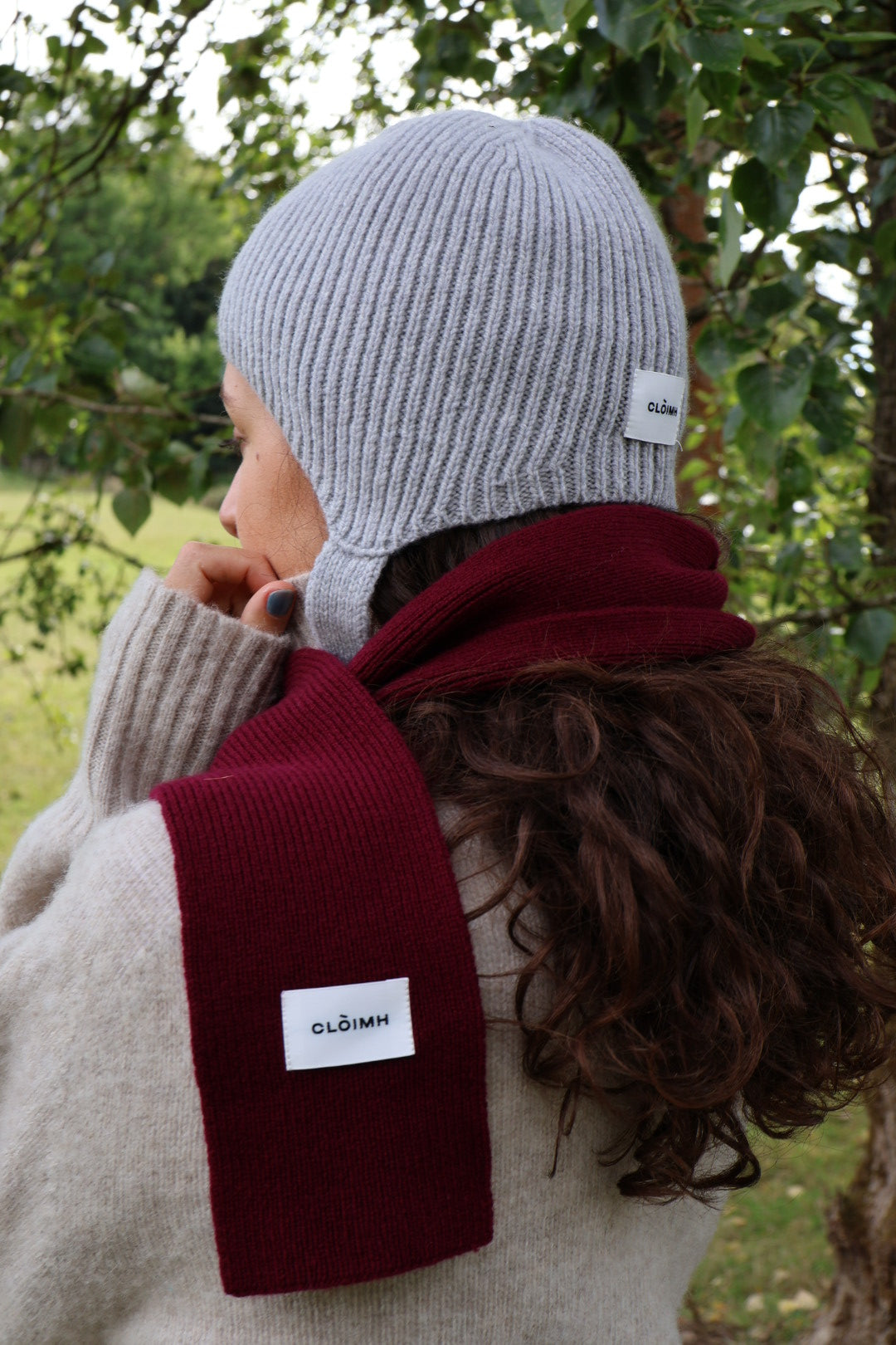 Soft Wool Tied Bonnet Hat