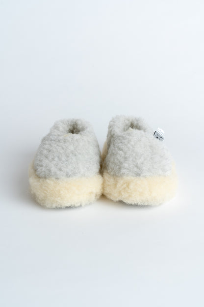 Siberian Wool Kids' Slippers Light Grey