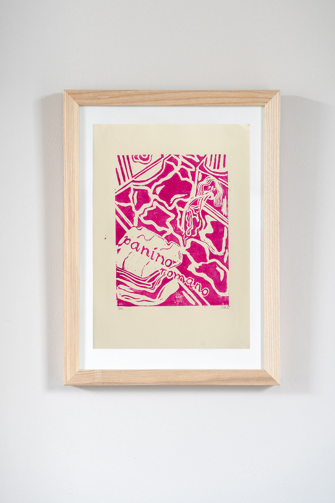 'Panino' Lino Print Pink