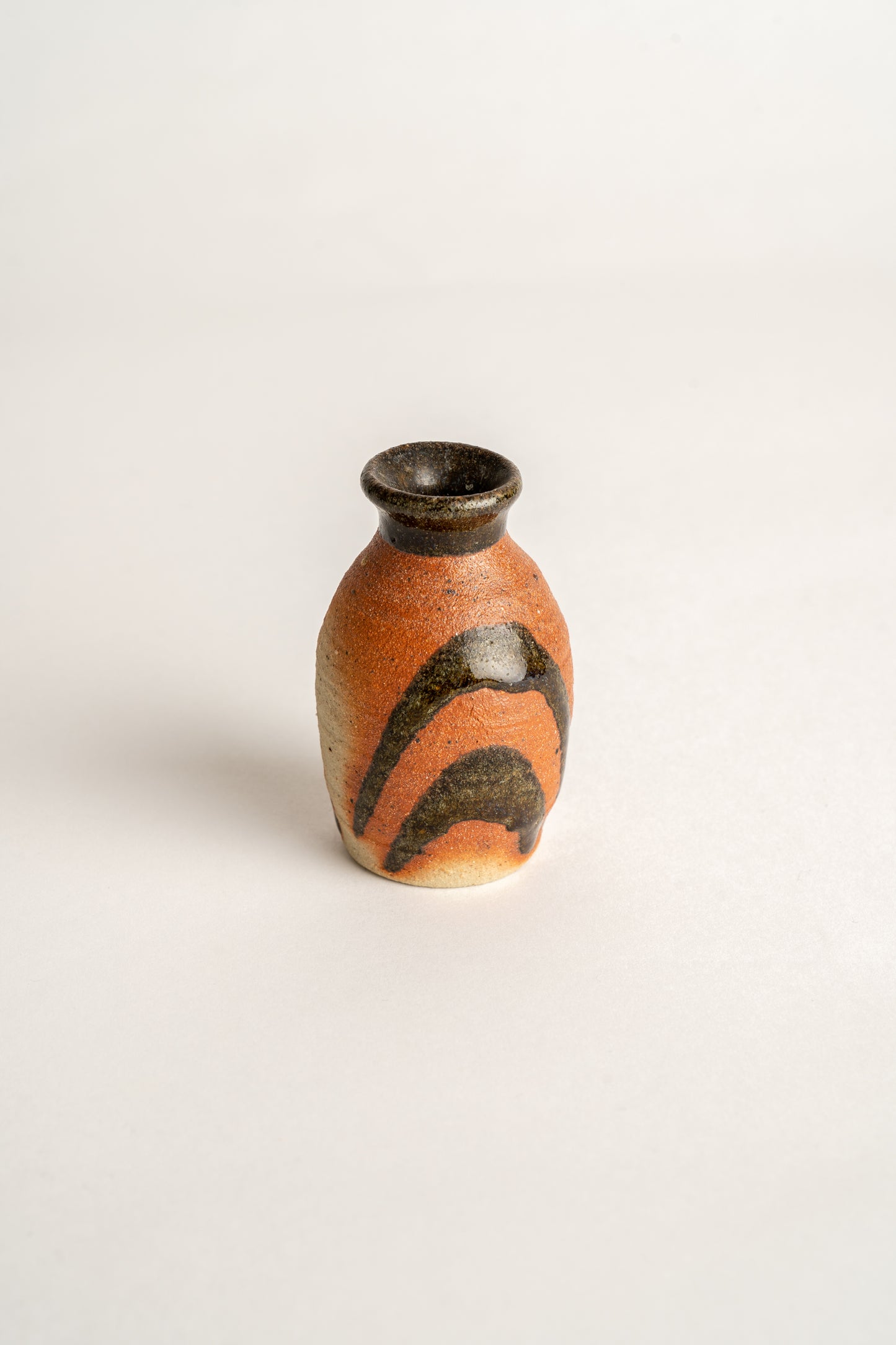Curated Home & Grown Vintage Fenella Fern Patlereu Pottery Miniature Bud Vase Signed
