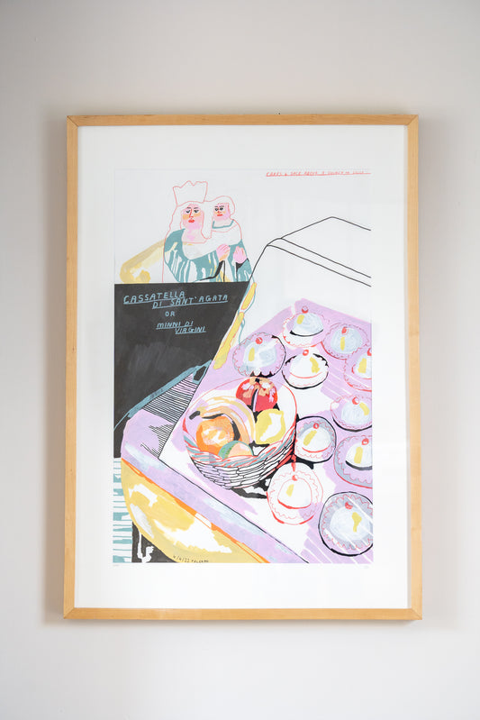 Jesse Warby 'Cakes for Sale above a church in Sicily' Original