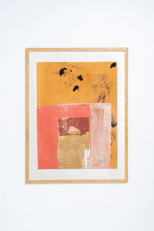 'Two Points Form the Middle' Mixed Media Original Artwork