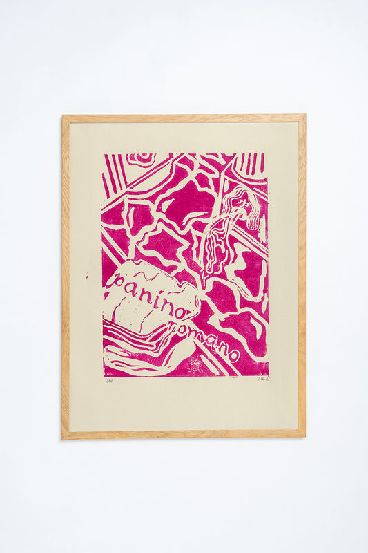 'Panino' Lino Print