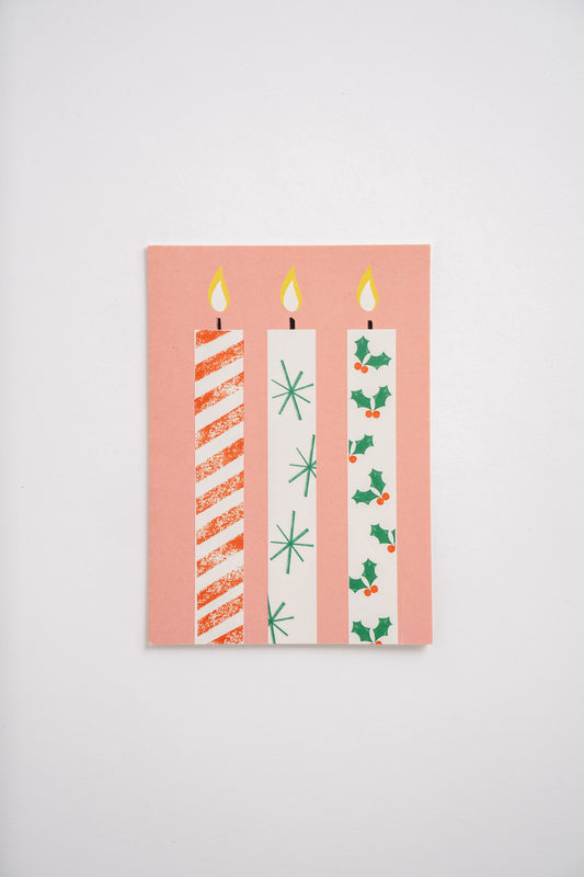 Molly Bland Christmas Card Candles