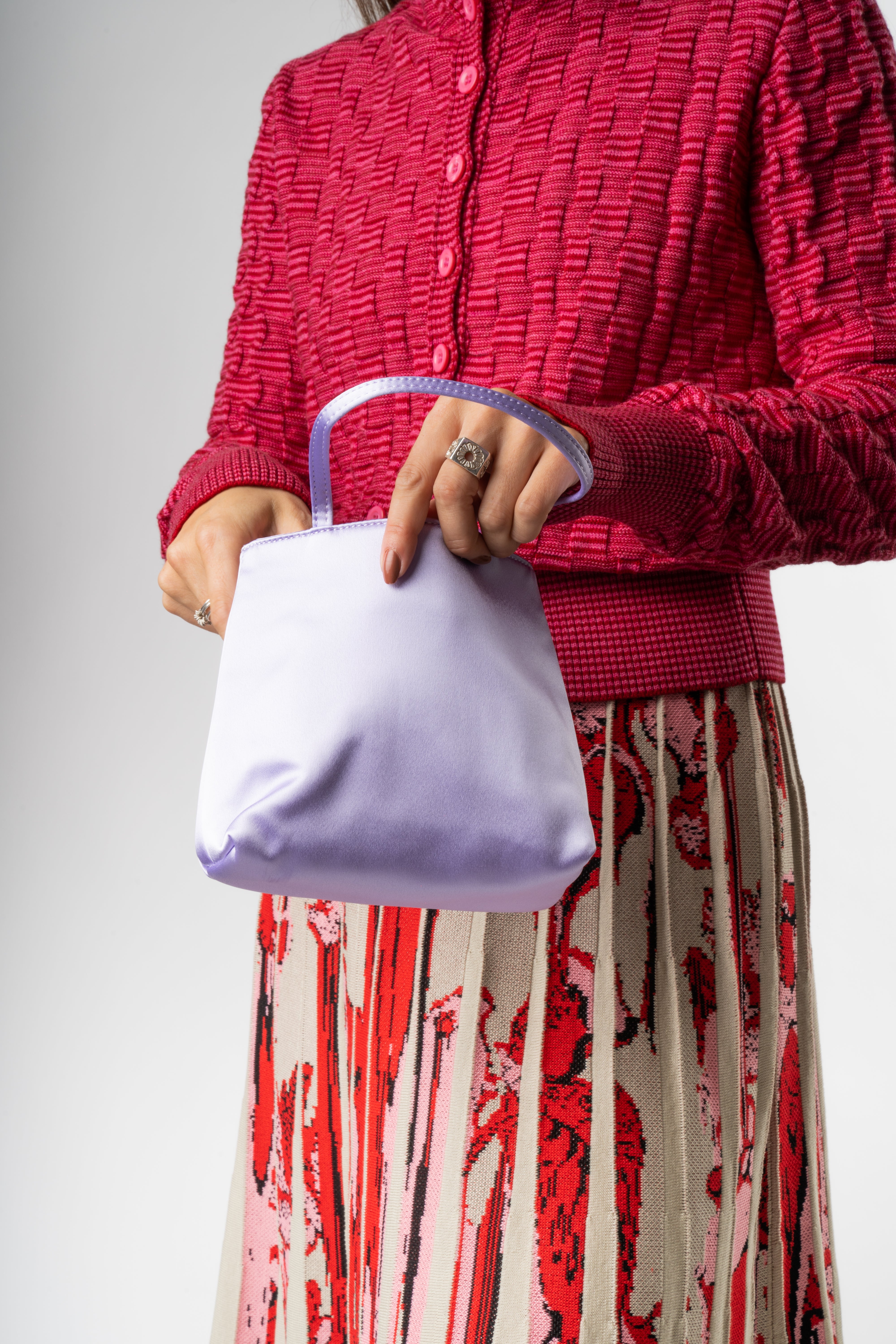 Silk Little Bag Lilac