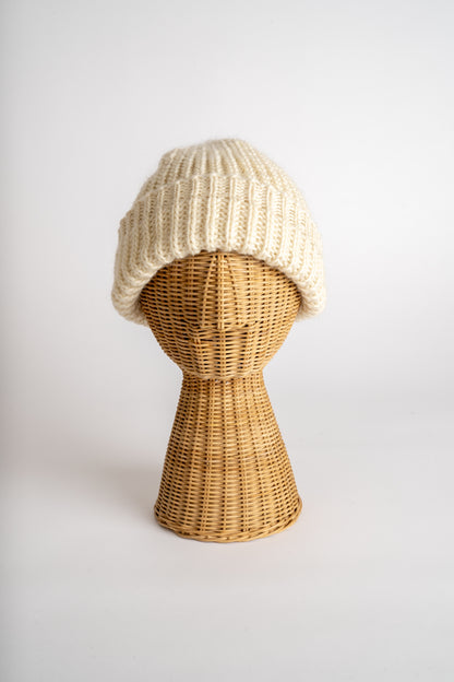 Wool Fisherman Rib Beanie