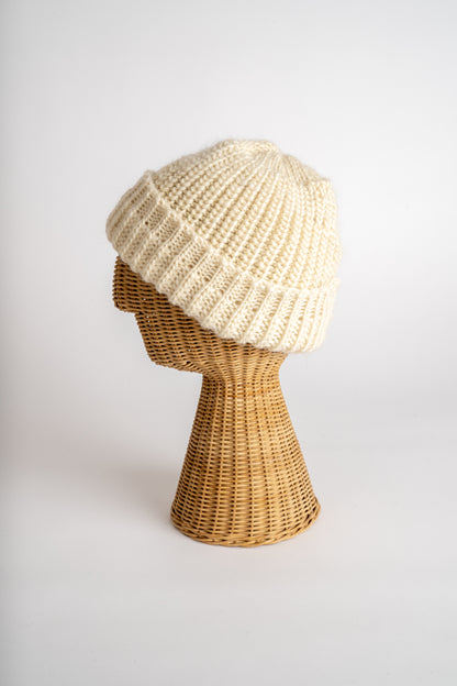 Wool Fisherman Rib Beanie