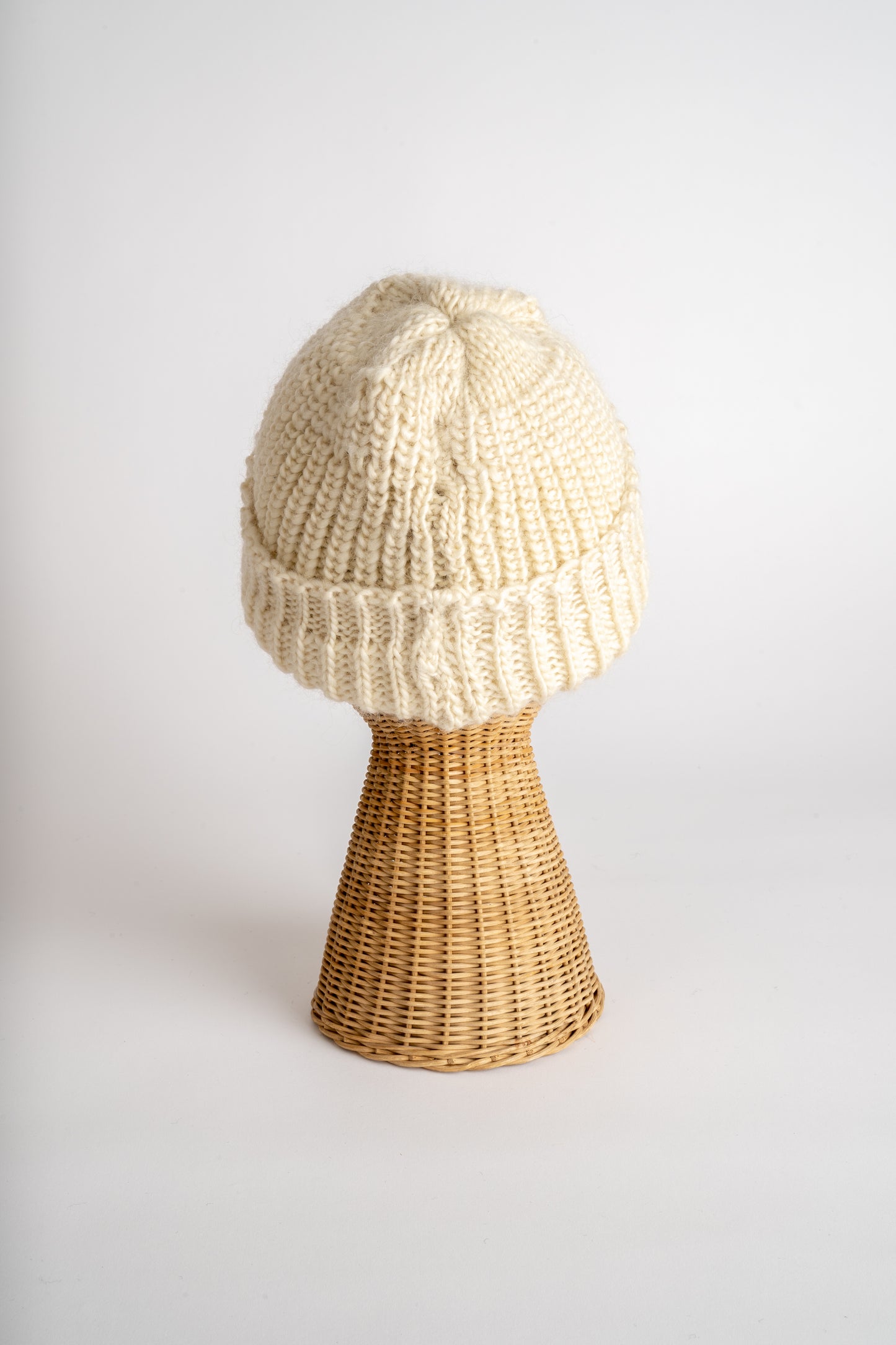 Wool Fisherman Rib Beanie