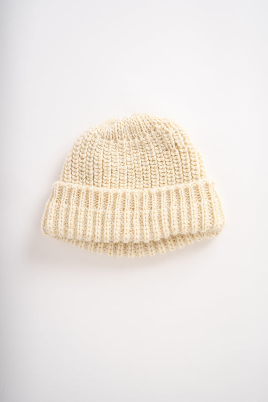 Wool Fisherman Rib Beanie