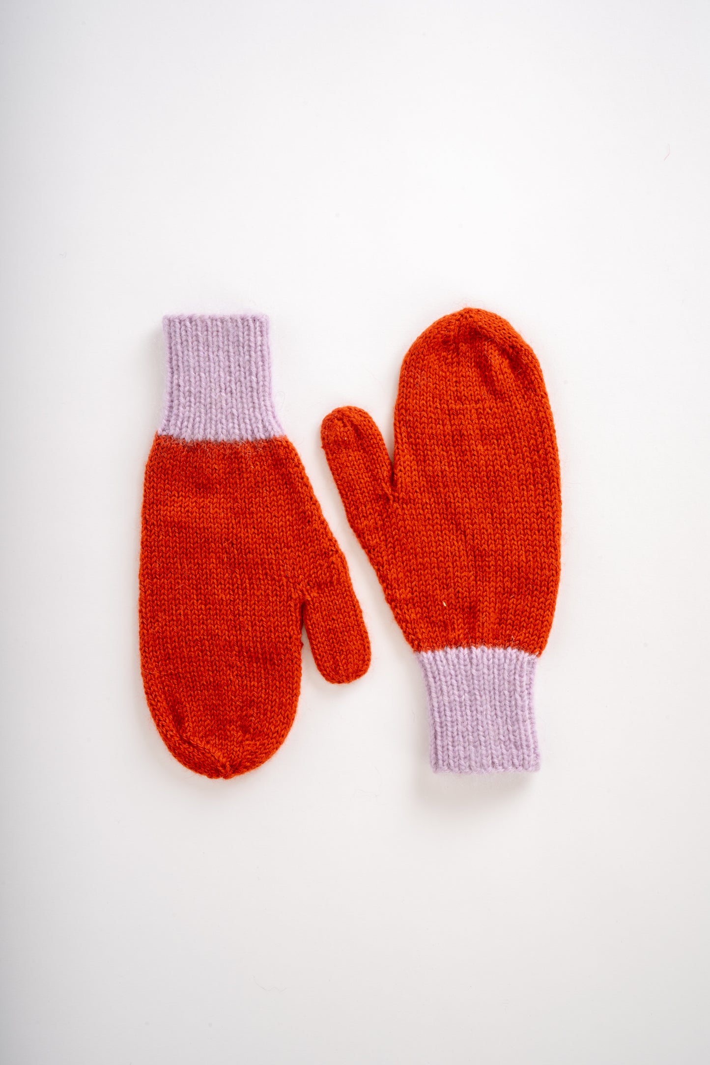 Hand Knitted Wool Mittens