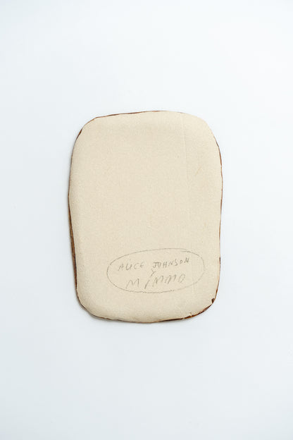 Ceramic 'Allium Flower Allotment' Hand Painted Plate Multi