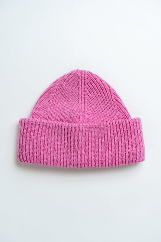Chunky Soft Wool Beanie Hat Pink Exclusive