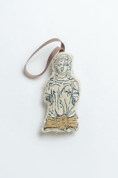 Caryatid Ladies of Cheltenham Christmas Decoration Beige